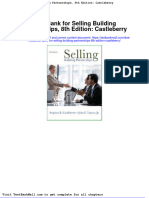 Test Bank For Selling Building Partnerships 8th Edition Castleberry