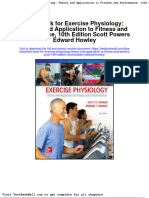 Test Bank For Exercise Physiology Theory and Application To Fitness and Performance 10th Edition Scott Powers Edward Howley