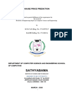 Sathyabama: House Price Prediction