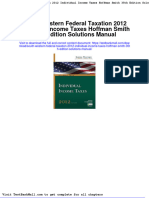 South Western Federal Taxation 2012 Individual Income Taxes Hoffman Smith 35th Edition Solutions Manual