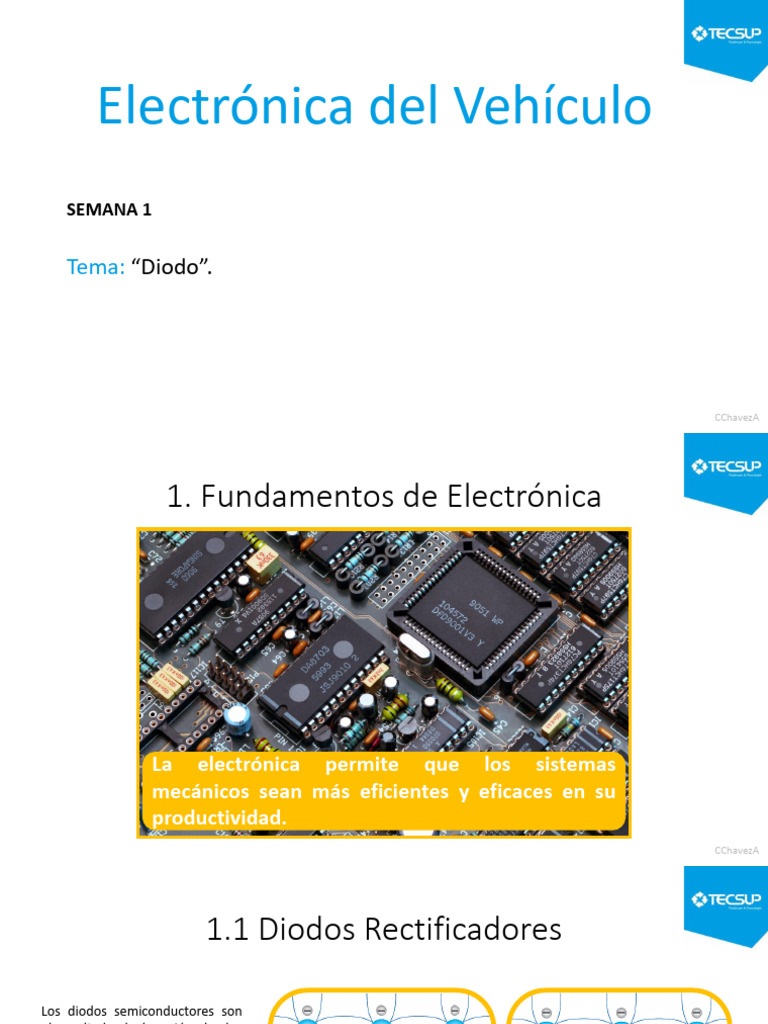 S1 ElectrónicaV Diodos | PDF | Diodo | Rectificador