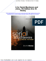 Test Bank For Serial Murderers and Their Victims 7th Edition Eric W Hickey