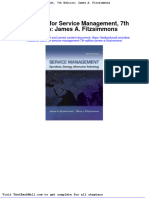 Test Bank For Service Management 7th Edition James A Fitzsimmons