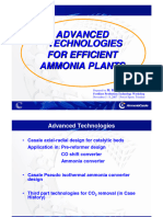 Advanced Technologies For Ammonia Plants - CASALE GROUP