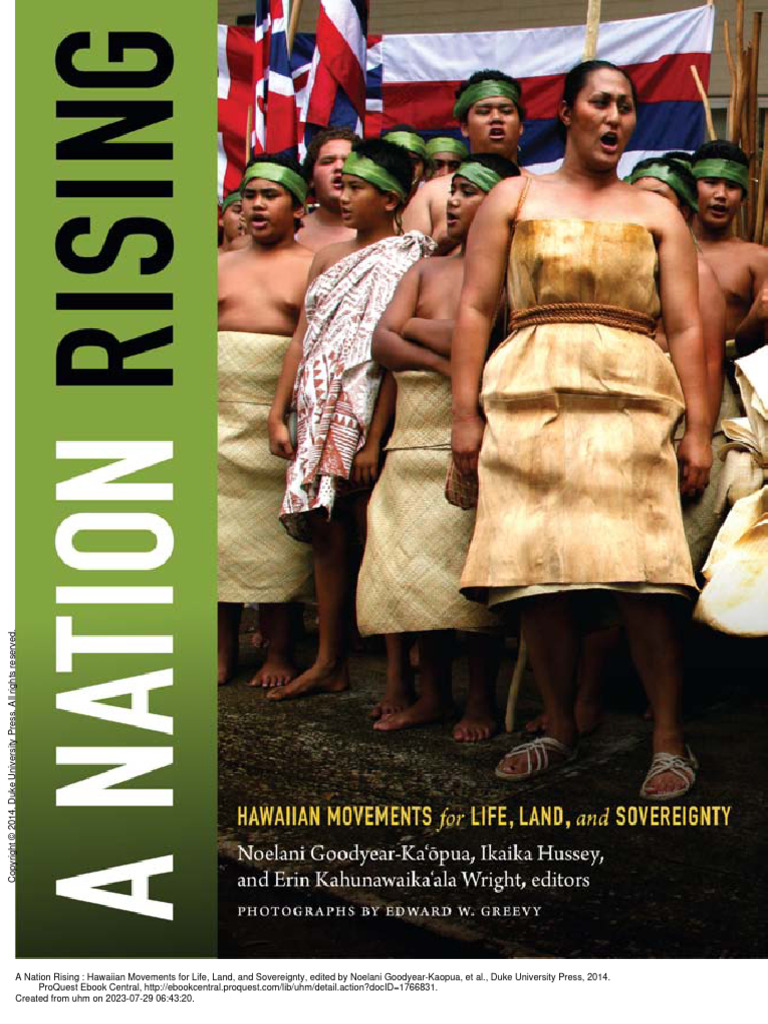 A Nation Rising Hawaiian Movements For Life Land A, PDF