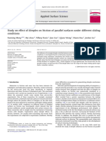 Study On Effect of Dimples On Friction of Parallel Surfaces Under Different Sliding Conditions