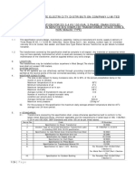 33 KV-3-Star 100 KVA-Stn Service - Dist.tr-specificationNew With TYPE TEST