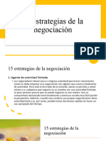 15 Estrategias de La Negociación