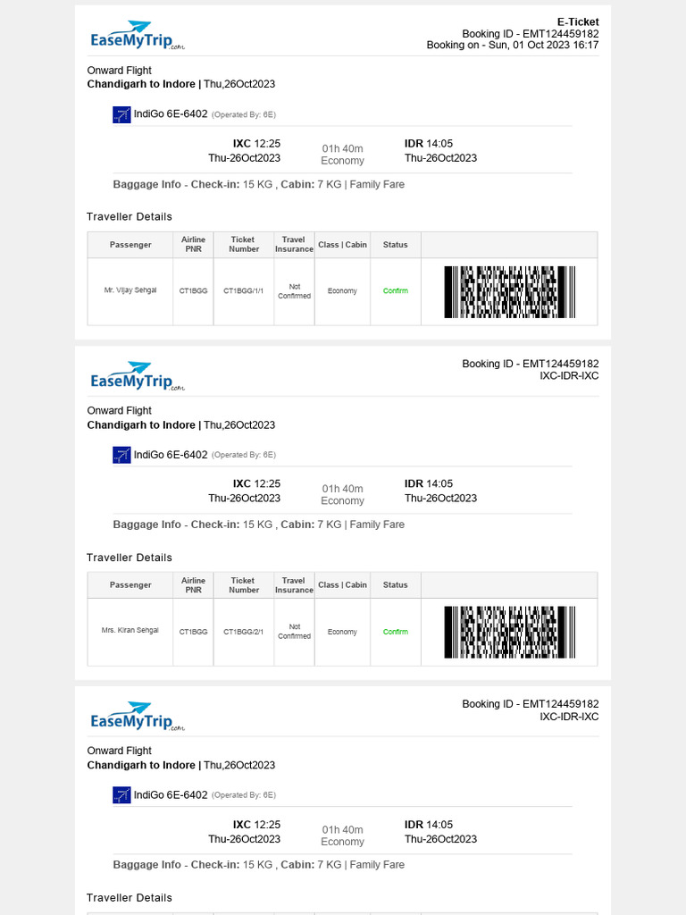 Family Flight Itinerary | PDF | Airlines | Transport