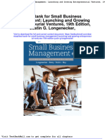 Test Bank For Small Business Management Launching and Growing Entrepreneurial Ventures 19th Edition Justin G Longenecker