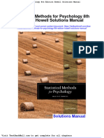 Statistical Methods For Psychology 8th Edition Howell Solutions Manual
