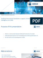 EU CEN-CENELEC - Drafting Harmonized Standards in Support of The Artificial Intelligence Act (AIA) (2022)