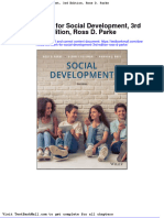 Test Bank For Social Development 3rd Edition Ross D Parke