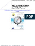 Test Bank For Exploring Microsoft Office Excel 2010 Comprehensive 1 Edition Robert Grauer