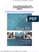 Test Bank For Exploring Microsoft Office Excel 2016 Comprehensive 1st Edition