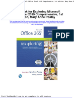 Test Bank For Exploring Microsoft Office Excel 2019 Comprehensive 1st Edition Mary Anne Poatsy