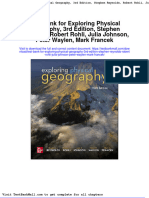 Test Bank For Exploring Physical Geography 3rd Edition Stephen Reynolds Robert Rohli Julia Johnson Peter Waylen Mark Francek