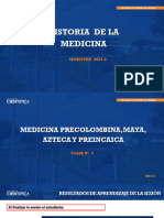 4.-Medicina Precolombina - PPT - HISTORIA DE LA MEDICINA - SEM-2 - SESION-04 - 2023-2