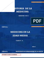 10.-La Medicina en La Edad Media - PPT - Historia de La Medicina - Sem - 2 - Sesion-10 - 2023-2