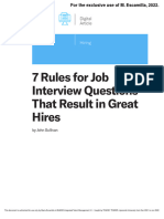 7 Rules For Interview
