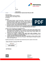 Surat Edaran Pemberitahuan Implementasi Biosolar B35 - PT Pertamina Patra Niaga Corporate Sales JBB