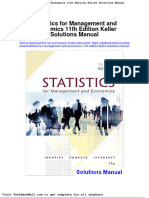 Statistics For Management and Economics 11th Edition Keller Solutions Manual