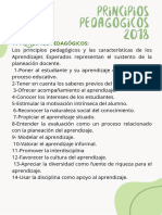 Principios Pedagogicos 2011-2018-2022