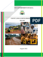 Siaya County Annual Development Plan 2023 2024