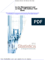 Statistics For Management and Economics Keller 10th Edition Test Bank