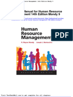 Solution Manual For Human Resource Management 14th Edition Mondy 9