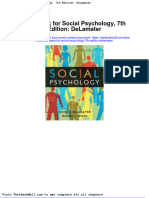 Test Bank For Social Psychology 7th Edition Delamater