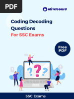 Coding Decoding For SSC Exams