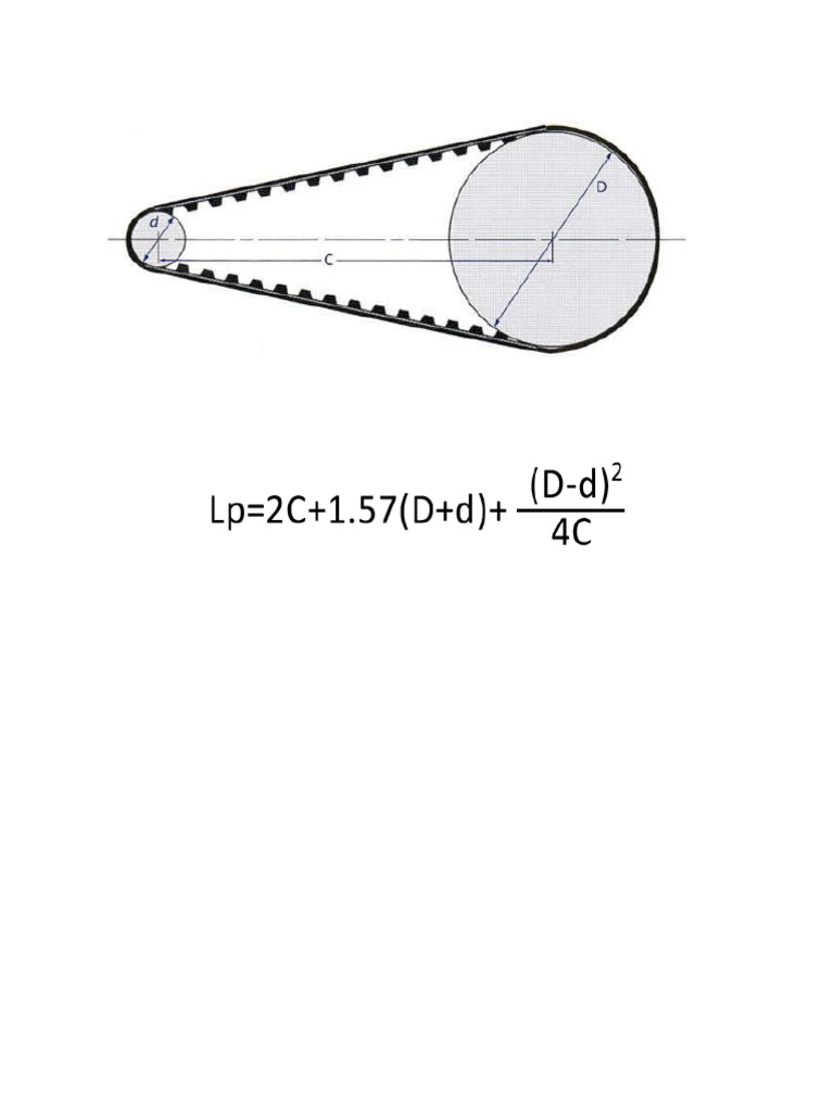V Belt Length Calculation PDF Belt (Mechanical) Length