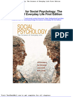 Test Bank For Social Psychology The Science of Everyday Life First Edition