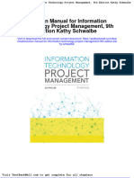 Solution Manual For Information Technology Project Management 9th Edition Kathy Schwalbe