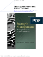 Strategic Management Pearce 14th Edition Test Bank