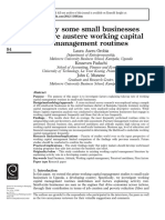 Why Some Small Businesses Ignore Austere Working Capital Management Routines