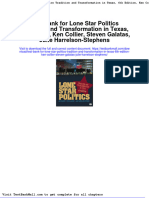 Test Bank For Lone Star Politics Tradition and Transformation in Texas 6th Edition Ken Collier Steven Galatas Julie Harrelson Stephens