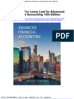 Test Bank For Loose Leaf For Advanced Financial Accounting 12th Edition