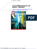 Test Bank For M Management 3rd Edition Bateman
