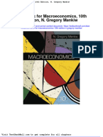 Test Bank For Macroeconomics 10th Edition N Gregory Mankiw