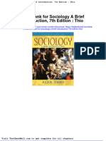 Test Bank For Sociology A Brief Introduction 7th Edition Thio