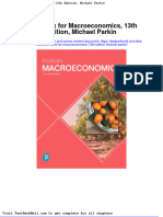 Test Bank For Macroeconomics 13th Edition Michael Parkin