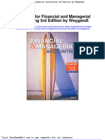 Test Bank For Financial and Managerial Accounting 3rd Edition by Weygandt