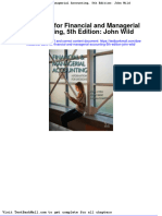 Test Bank For Financial and Managerial Accounting 5th Edition John Wild
