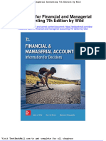 Test Bank For Financial and Managerial Accounting 7th Edition by Wild