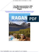 Test Bank For Macroeconomics 16th Canadian Edition Christopher T S Ragan