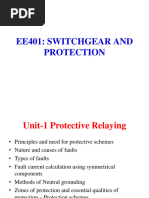 Unit-1 PROTECTIVE RELAYING (Switchgear and Protection)