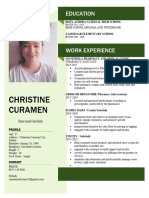 Christine Curamen: Education