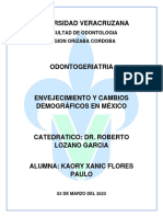 Envejecimiento y Cambios Demograficos en Mexico - Kaory Flores Paulo